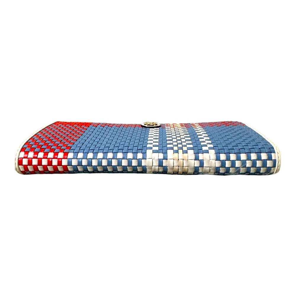 TORY BURCH EMERSON WOVEN ZIP CONTINENTAL WALLET (NWT) - Picture 4 of 13